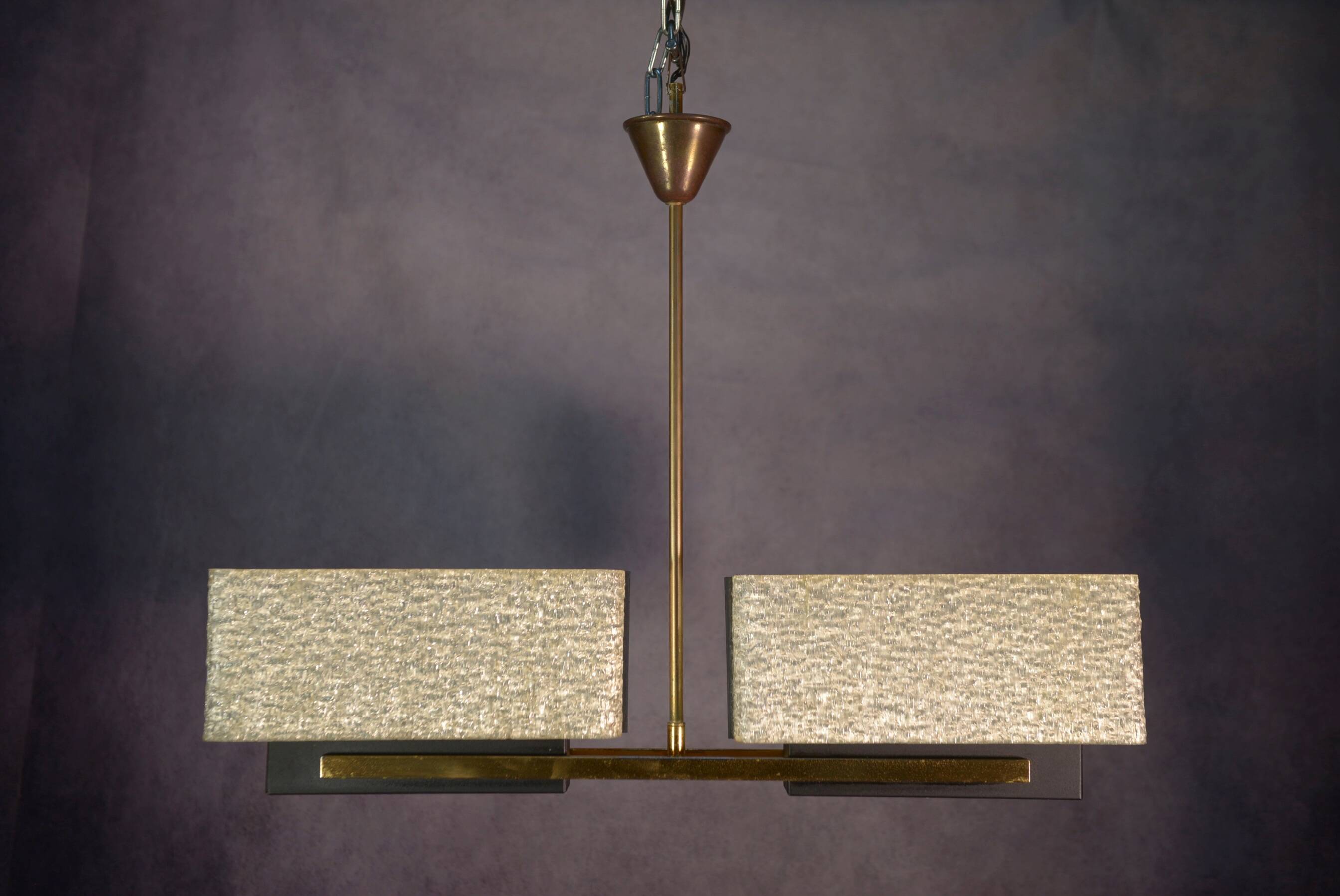Designer chandelier model Paquebot from Maison Arlus 1950's
