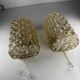 Tynell "Bubble" Limburg 1960s vintage Germany wall lights x2