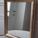 Gilded wooden mirror to hang or install