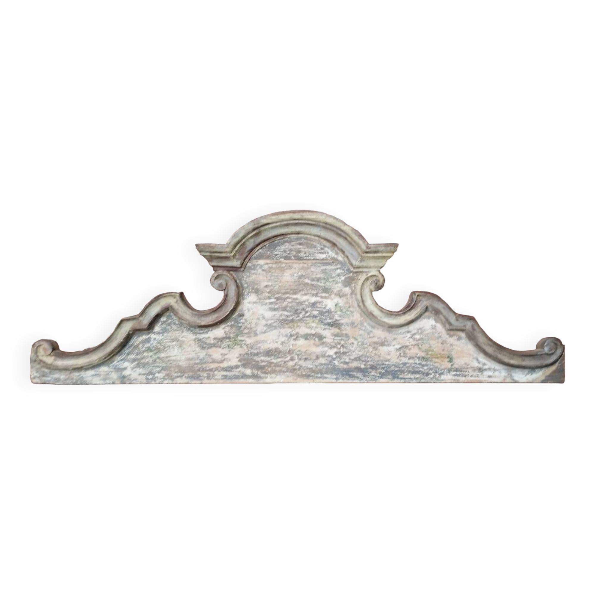 Wooden door pediment