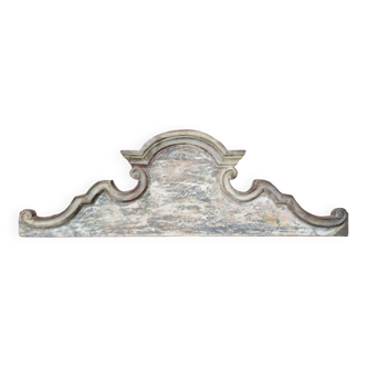 Wooden door pediment