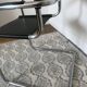 Fauteuil en cuir noir et chrome