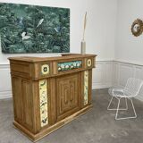 Rare Art Nouveau enamel counter