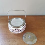 Art Deco hexagonal ceramic bonbonnière