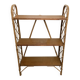 Vintage rattan shelf, library by Louis Sognot