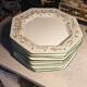 Flat plates Johnson Brothers 1980s "Eternal Beau" octagonal design