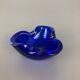 Heavy Murano Glass "Blue" Bowl Element Shell Ashtray Murano, Italy, 1970s