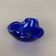 Heavy Murano Glass "Blue" Bowl Element Shell Ashtray Murano, Italy, 1970s