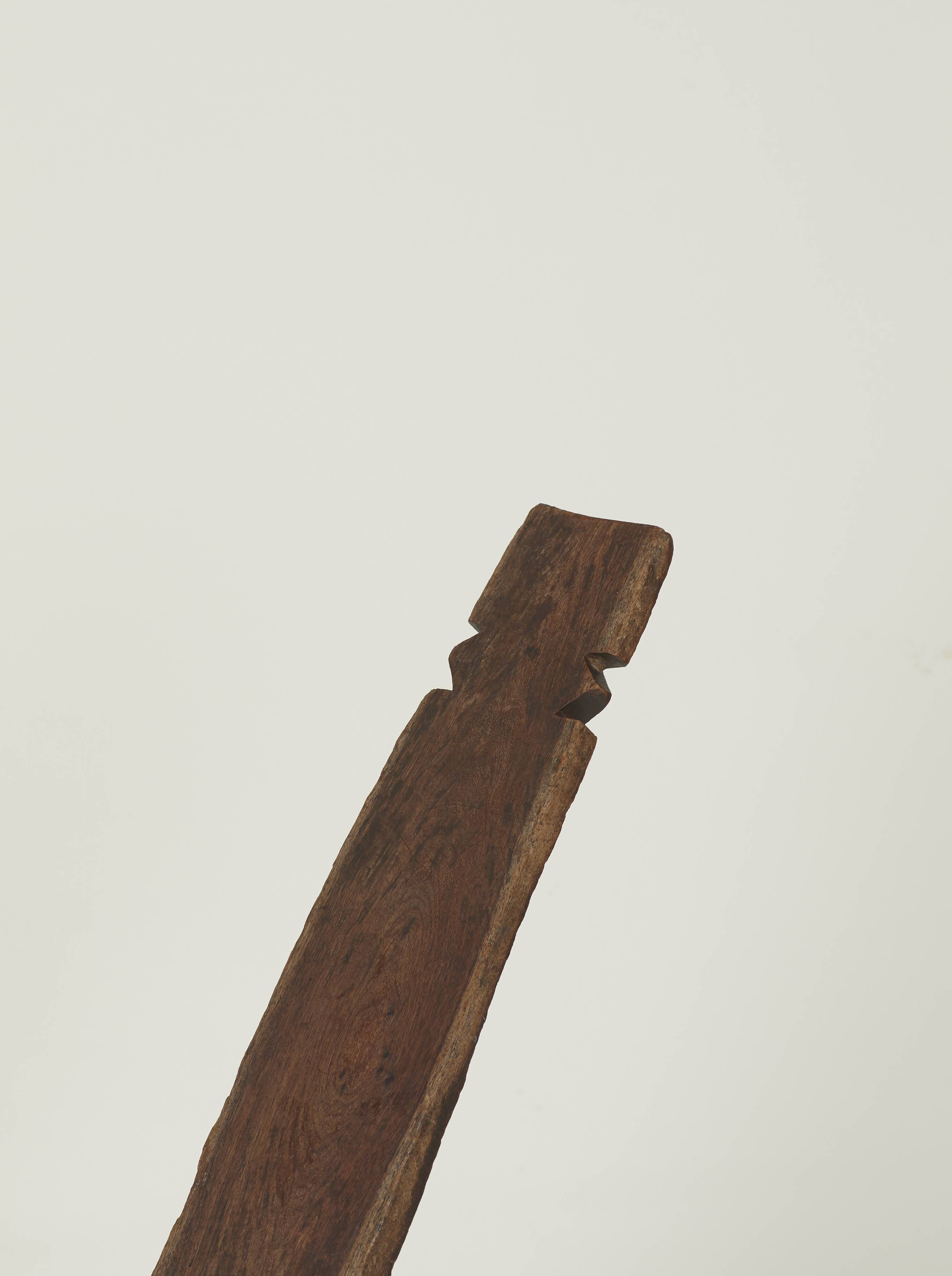 Vintage West African monoxyl wooden chair Lobi / Stargazer Circa 1950