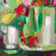 Abstract bouquets, knife oil painting