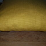 Coussin jaune vintage années 50