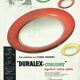 8 vintage Duralex deep plates from France – coloured glass from the 70s –