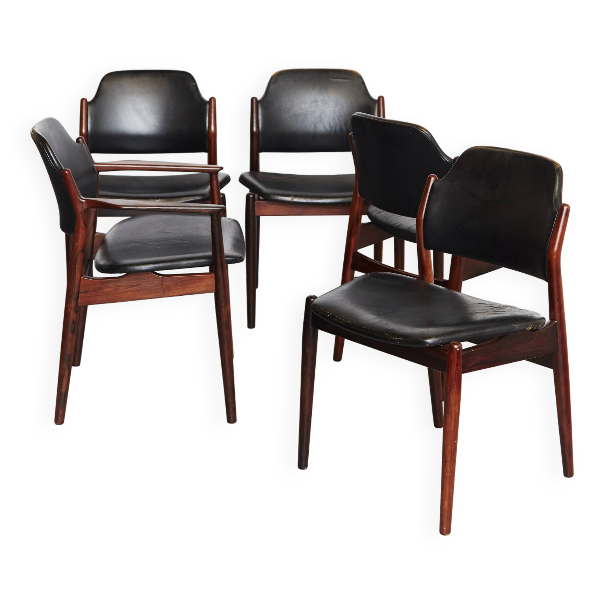 Chaises de salle à manger Arne Vodder n°62/62A pour Sibast