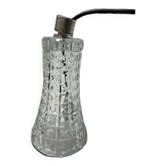 Vintage glass chandelier / hanging lamp