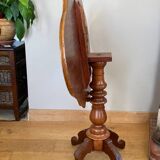 19th century violin pedestal table with tilting top