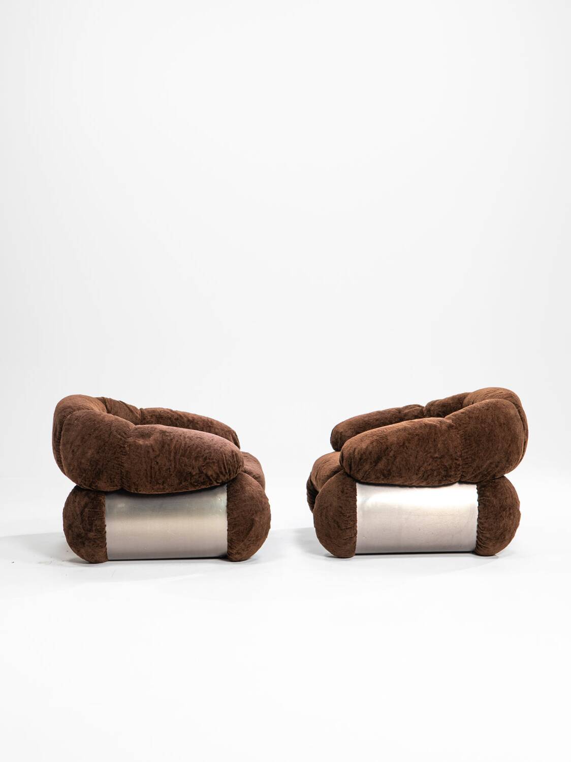 Pair of Armchairs by Adriano Piazzesi, Italy 1970s