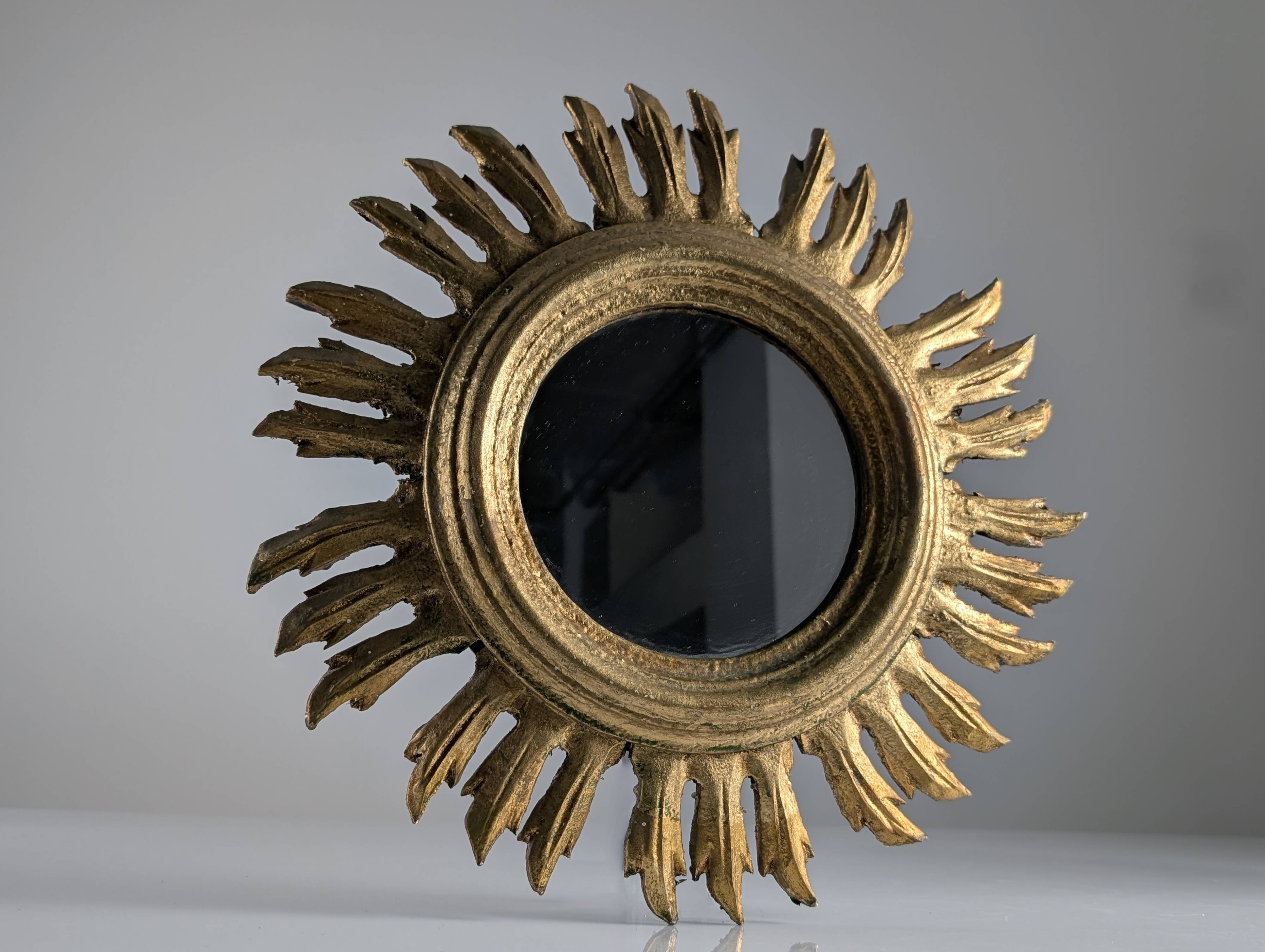 Giltwood Sunburst Mirror, 1960s