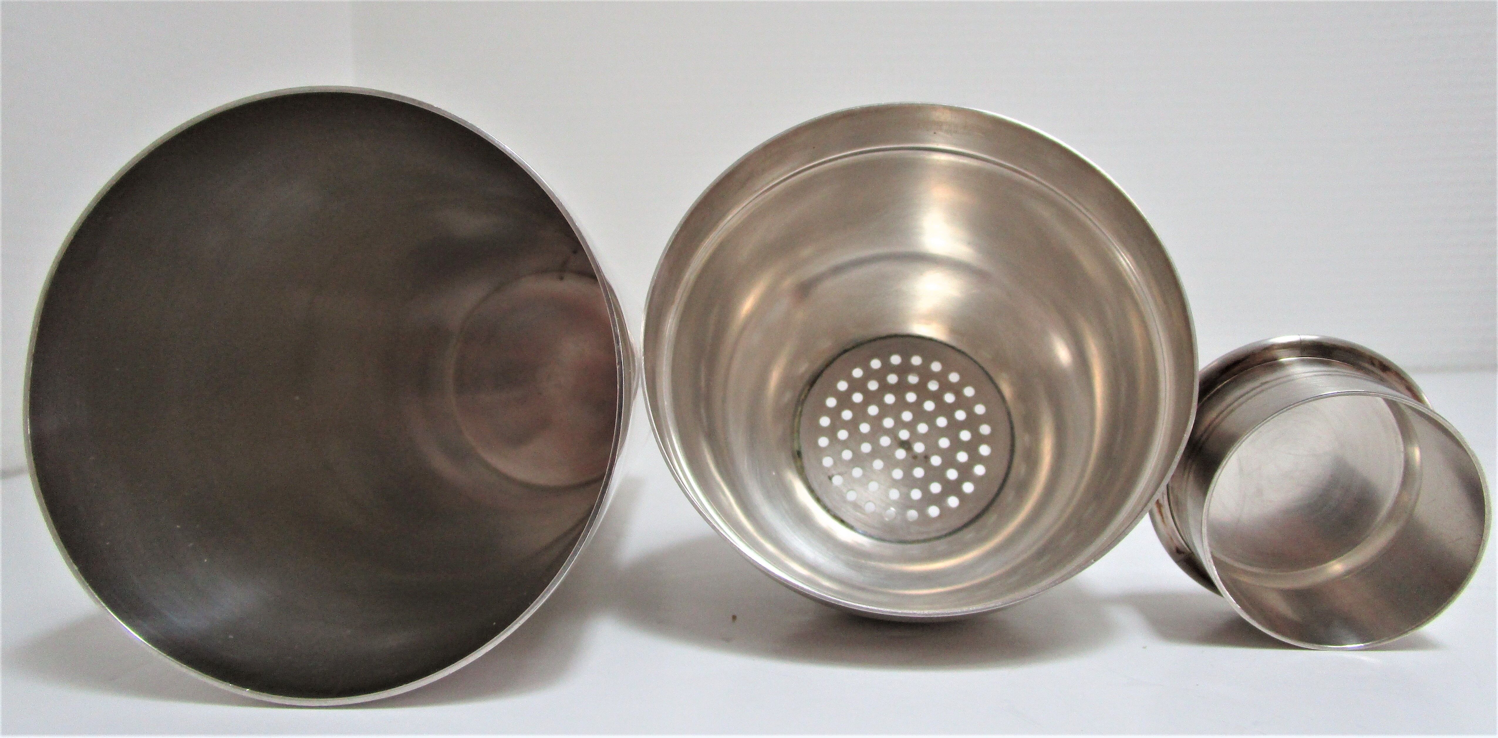 Shaker Gallia Christofle Art Deco silver metal 30/40s