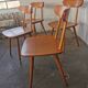Set of 4 Hiller chairs, vintage 1960