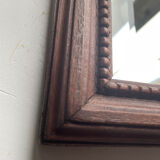 Bevelled mirror frame carved wood