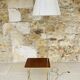 Vintage articulated floor lamp with shelf and magazine holder 1960s