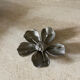 Vintage silver metal ashtray