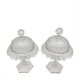 Pair of candy boxes, Cristal Val de Saint Lambert