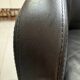 Paire fauteuil cabriolet cuir noir 1990
