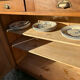 Vintage Parisian buffet in solid beech, hazelnut colour.