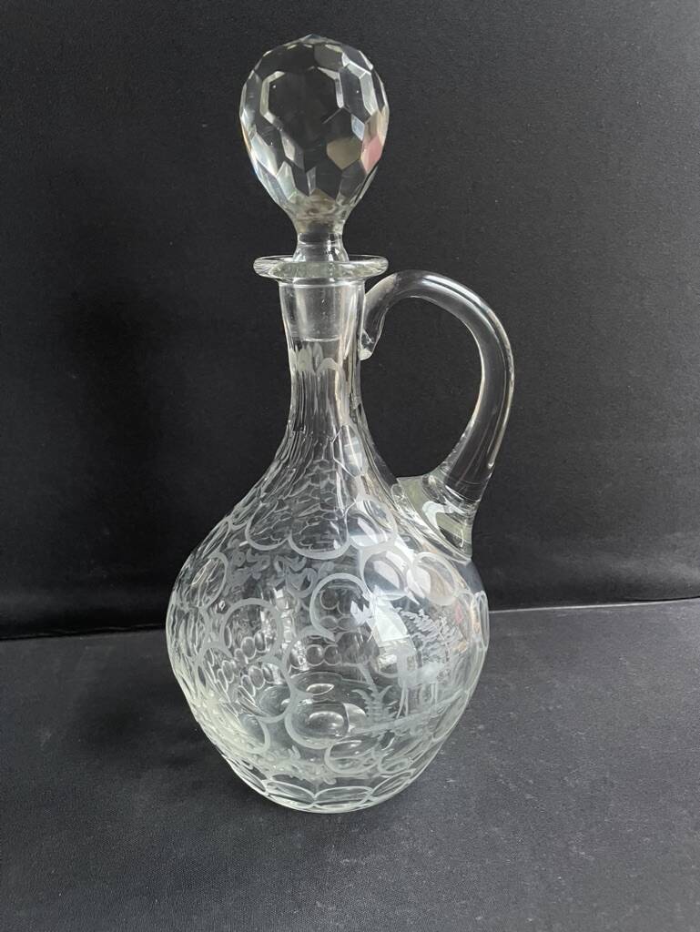 Ewer carafe – Blown and cut crystal