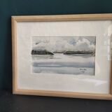 Vintage watercolour by Osmo Laine, 1993
