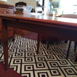 Scandinavian table rosewood with extensioncords
