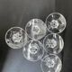 Champagne flutes in cut crystal
