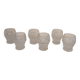 Set of 10 faceted glasses, pressed-molded glass, circa 1950–1960