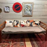 Vintage oak daybed from the 50s/60s.