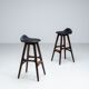 Tabourets de bar "OD61" d'Erik Buch, Oddense Mobler, Danemark, 1965.