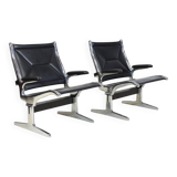 Pair of Eames Sling Tandem Armchairs