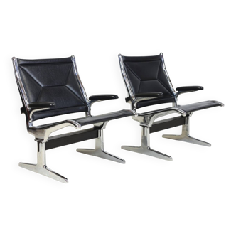 Paire de fauteuils Sling Tandem Eames