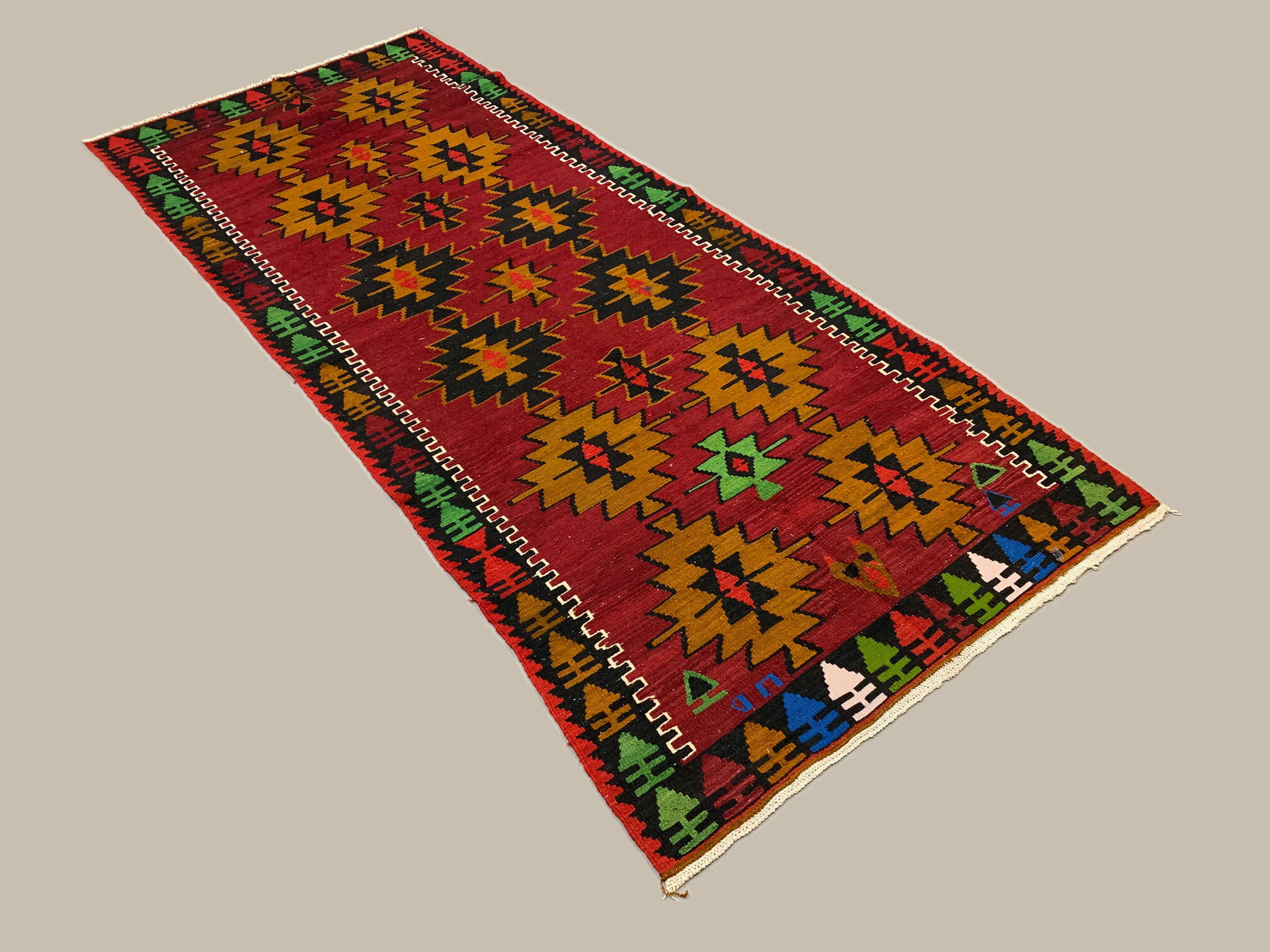 Turkish kilim 283x121 cm wool
