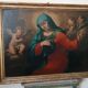 huile sur toile ancienne représentant la Vierge en deuil - époque baroque