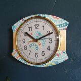 Vintage silent wall clock "Japy Folk"