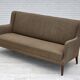 1960s, Danish 3-seater sofa, furniture wool, teak wood.