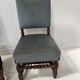 Pair of Louis XIII style twisted oak chairs from the 19th century.