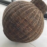 Wicker lampshade