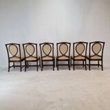 Set of 6 Bamboo Dining Chairs from Gasparucci Italo, 1970s