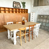 Old white farmhouse table