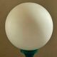Vintage green opaline globe lamp