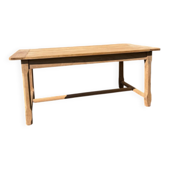 Rustic wooden farmhouse table