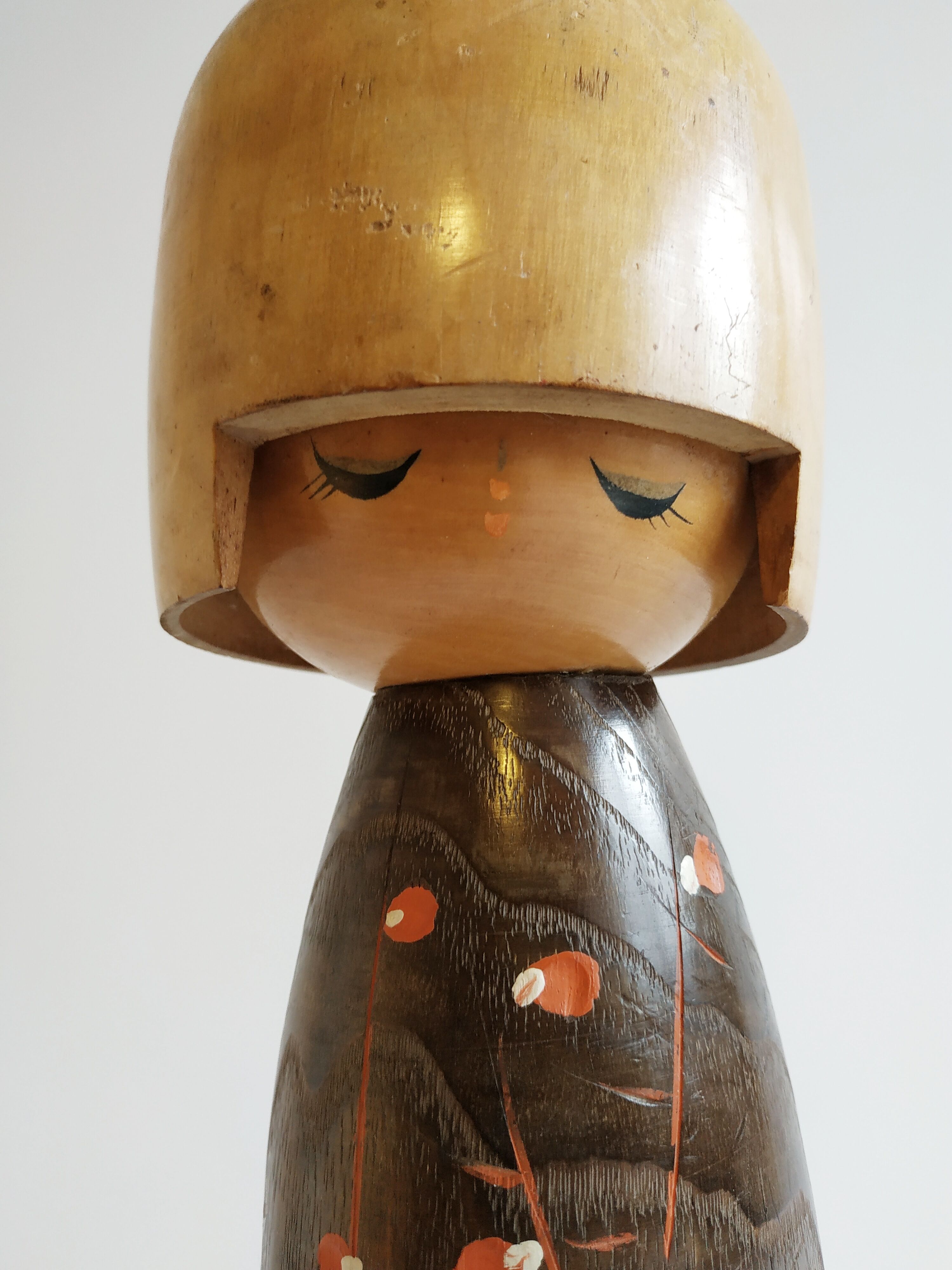 Kokeshi Doll - "Awakening of Love" by Master Usaburo Okamoto, 1917-2009 - vintage 1960