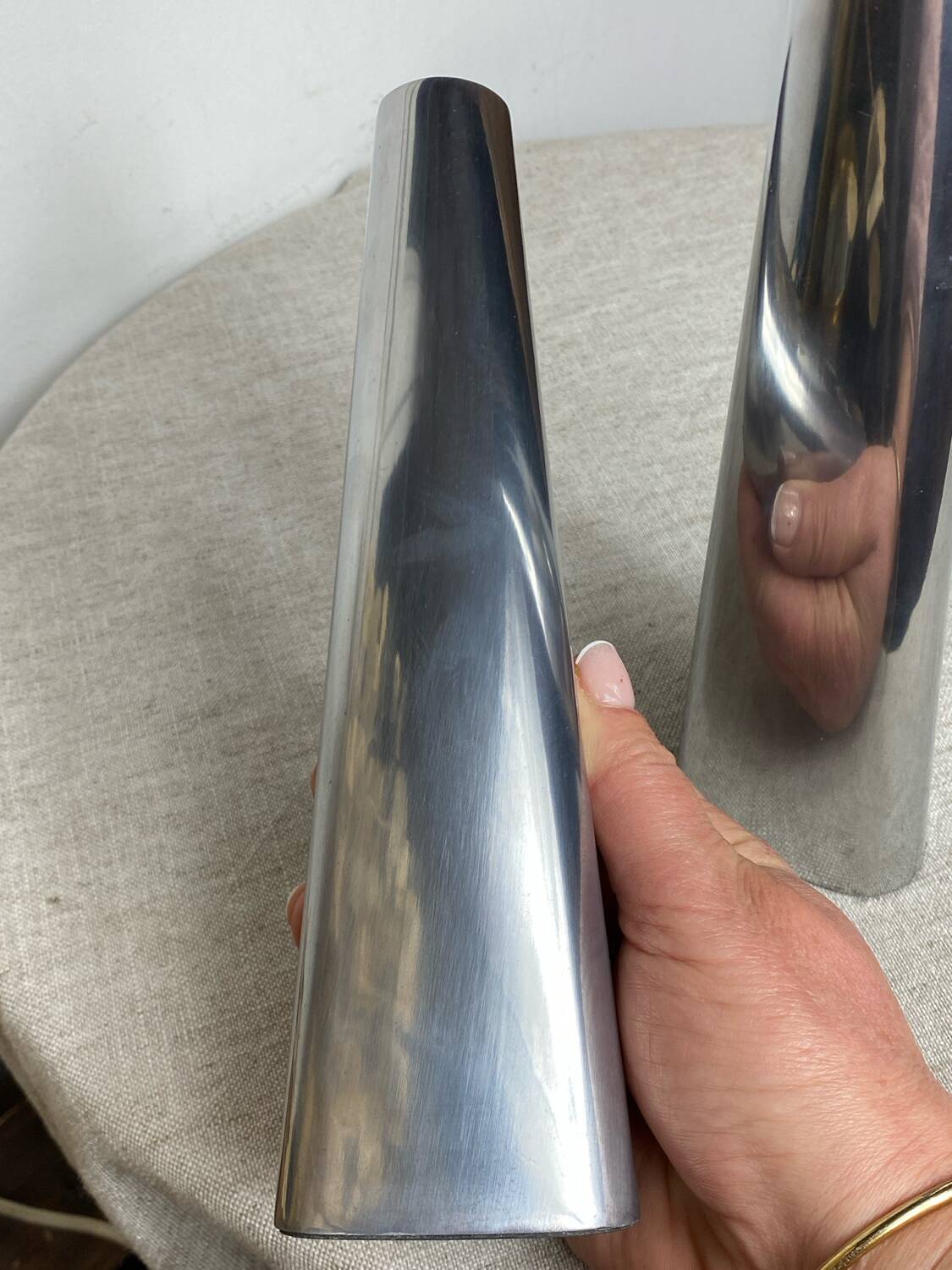 Pair of Swedish design candlesticks, Ehlen Johansson